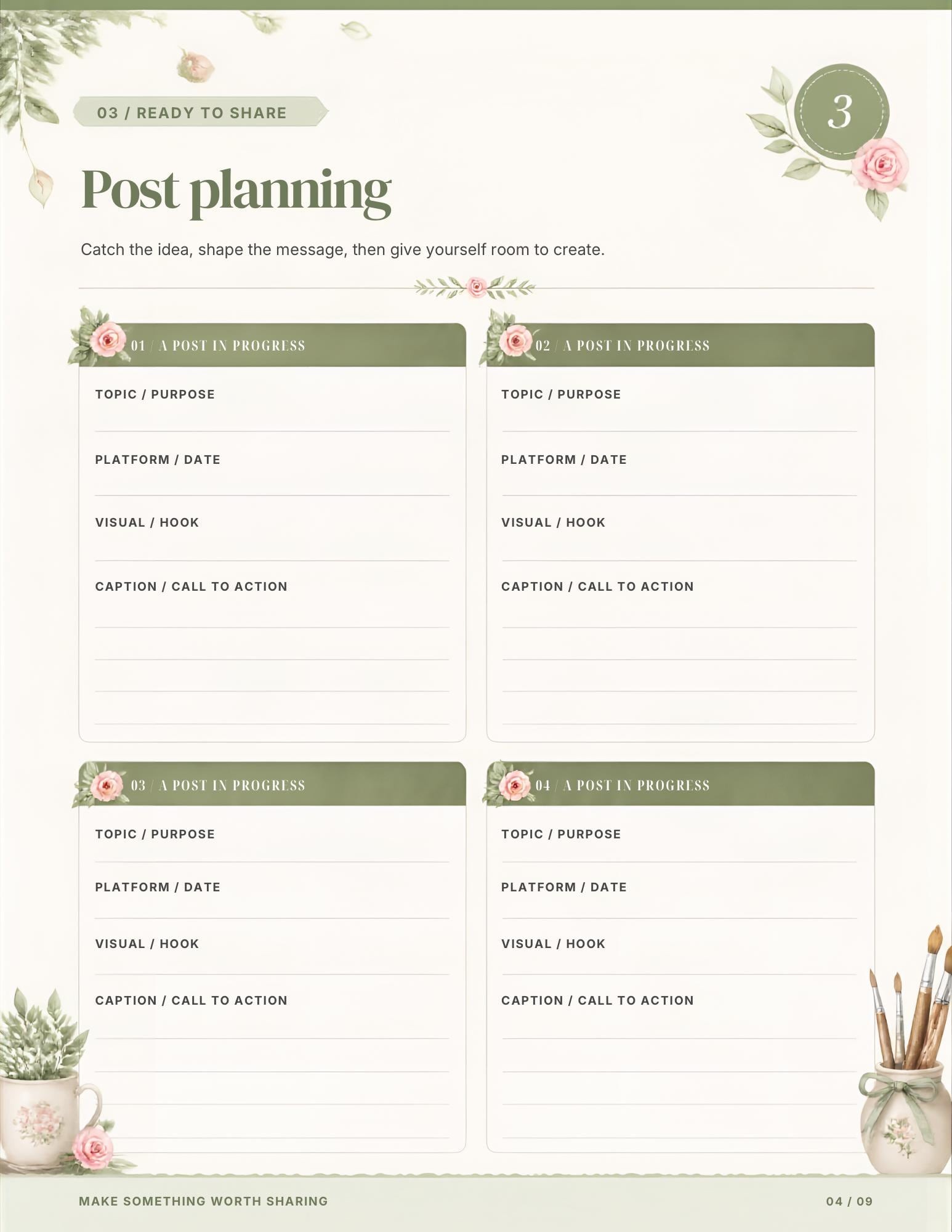 Social Media Content Planner preview 13