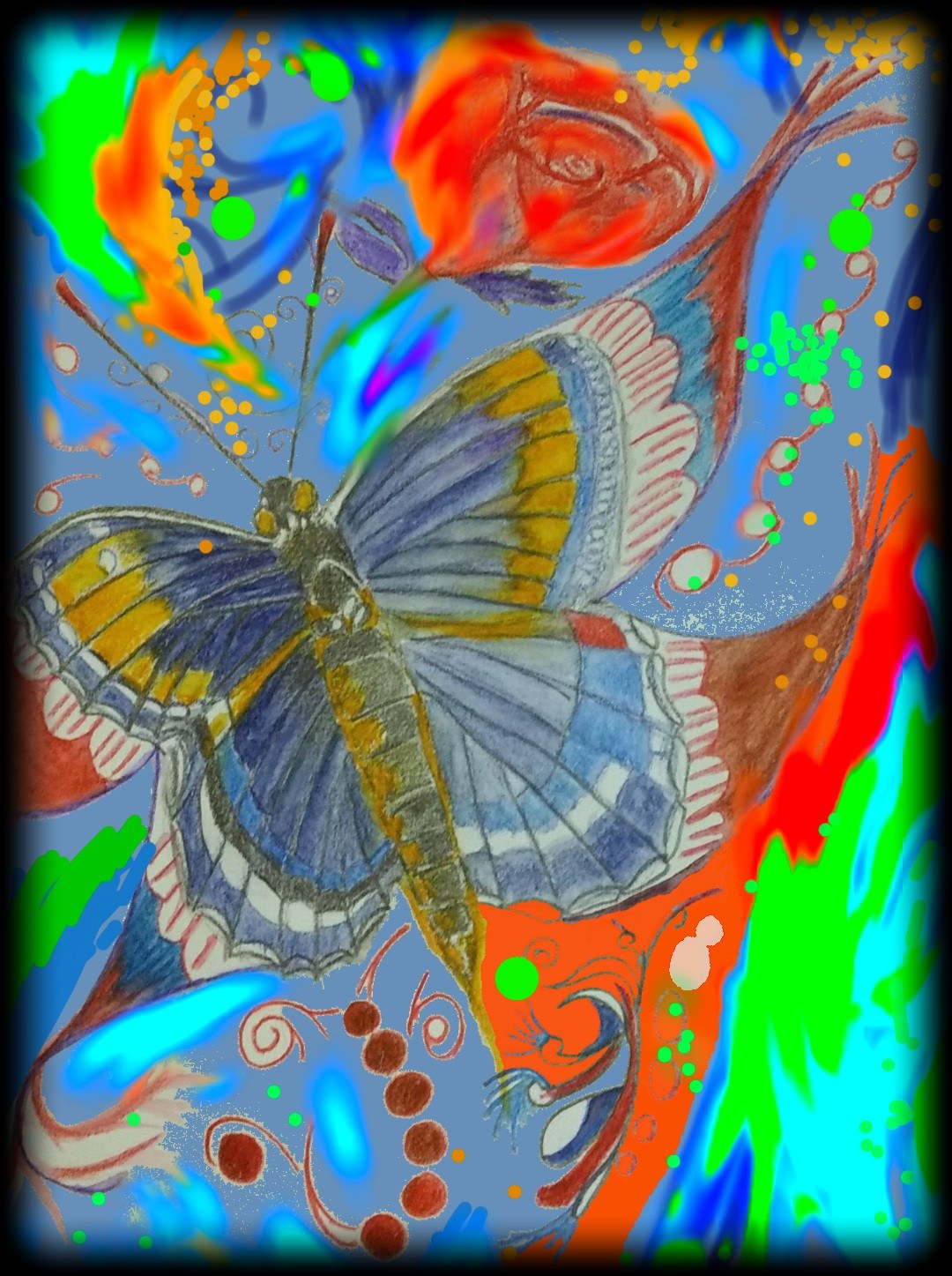 Vivid original JmurArt artwork for an art collection