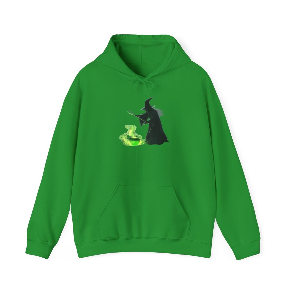 Wicked witch with neon green smoke hoodie