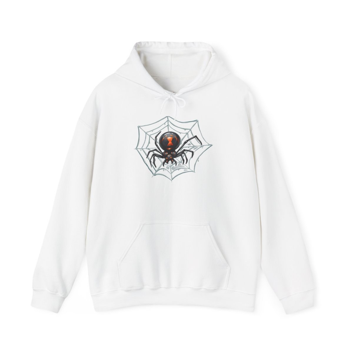Spider Web Hoodie — Black Widow Spider Graphic Sweatshirt