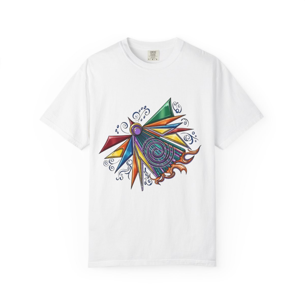 Abstract Prism Star T-Shirt — Colorful Geometric Art Tee