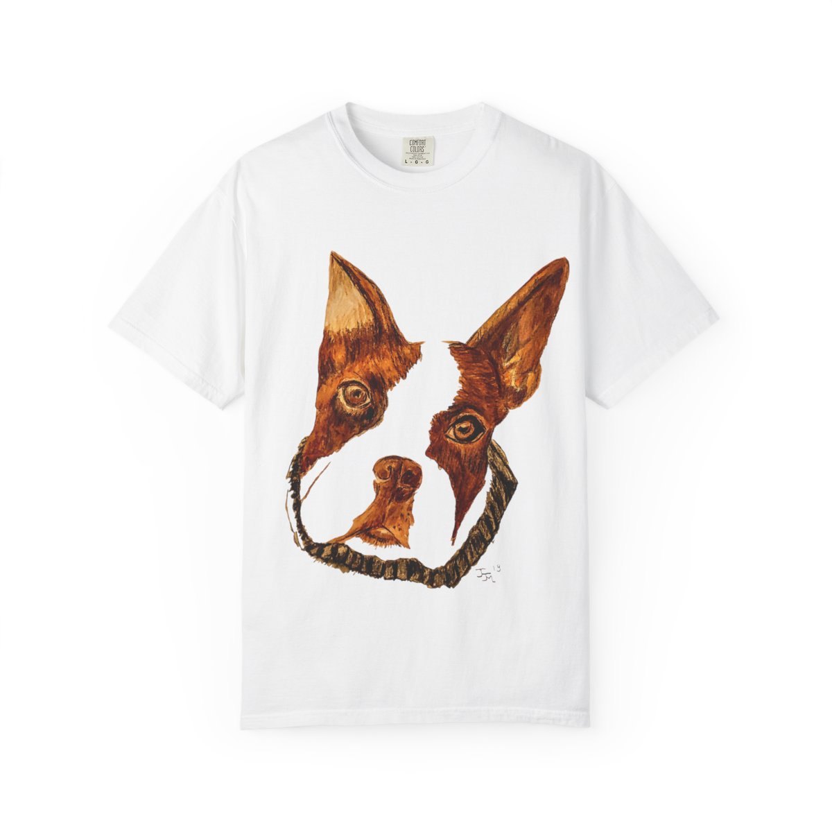 Dog Face Graphic T-Shirt — Realistic Brown Dog Portrait Tee