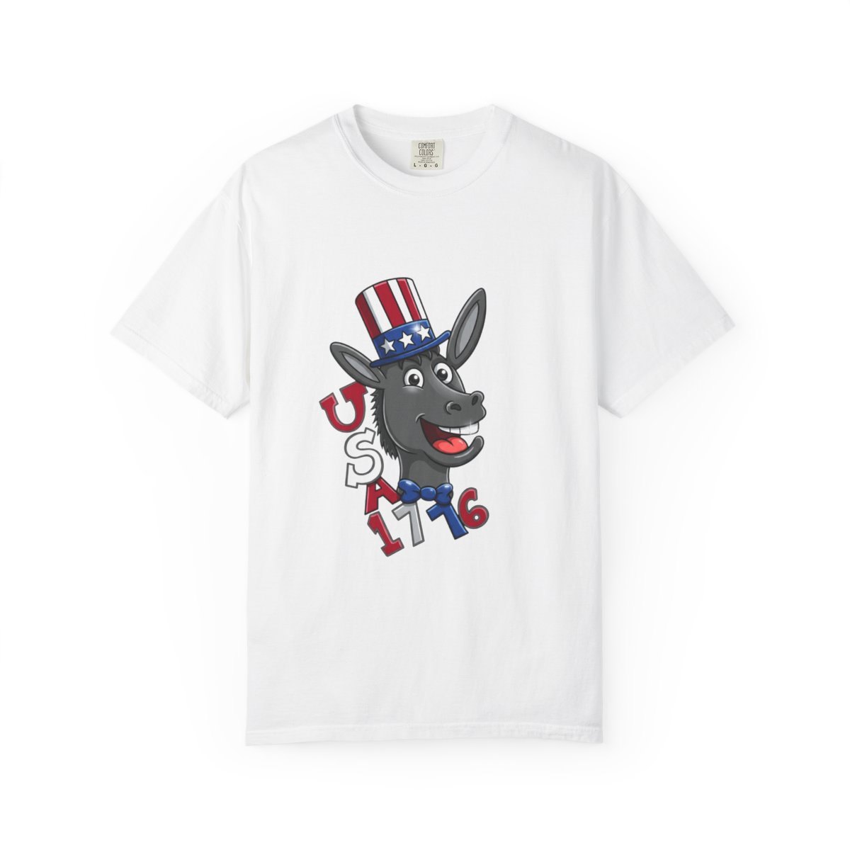 1776 USA Donkey Patriotic T-Shirt — 350th Anniversary American Flag Tee