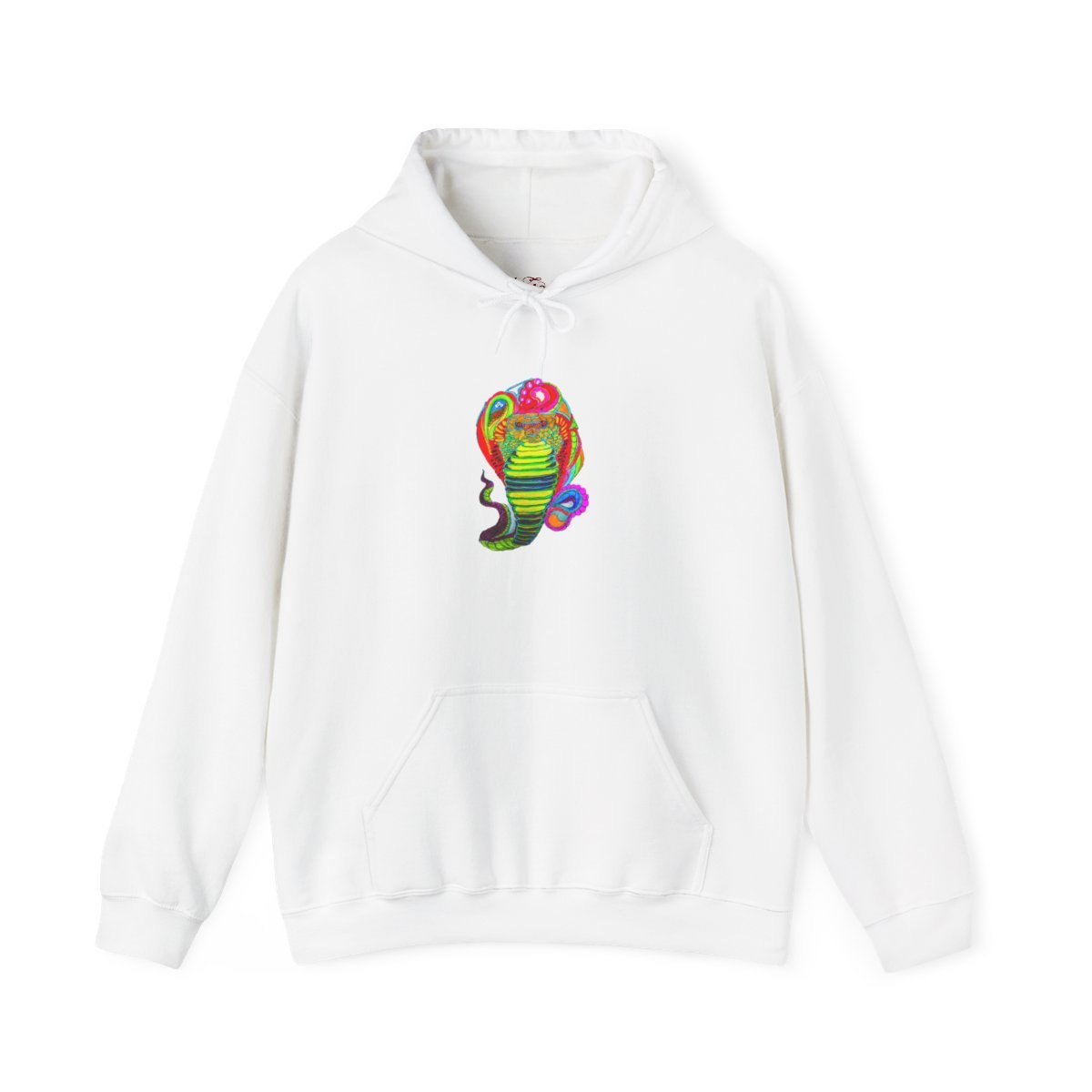 Psychedelic Cobra Hoodie – Colorful Neon Snake Graphic Sweatshirt