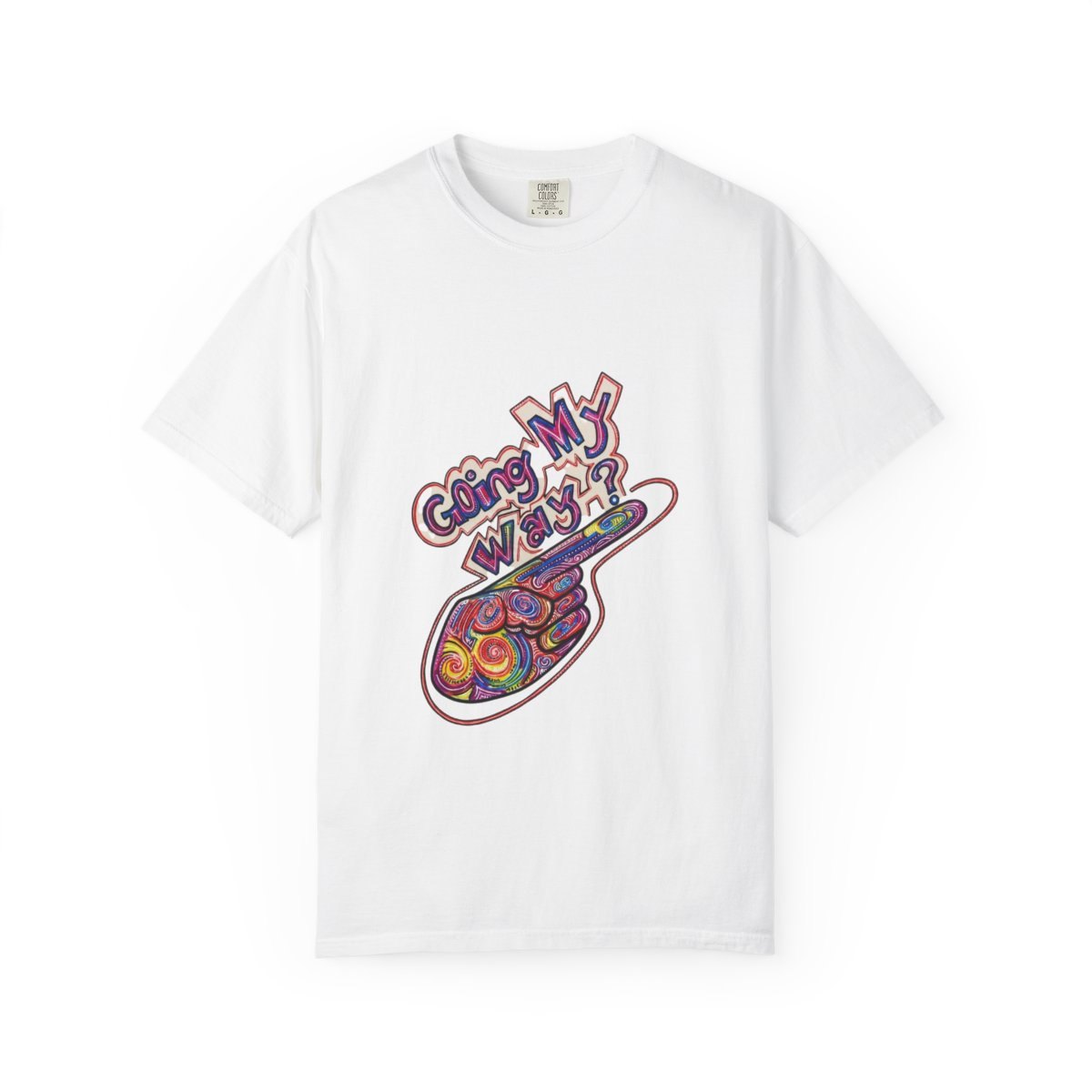 Graphic T-Shirt — "Doing My Way" Colorful Spoon Retro Psychedelic Tee