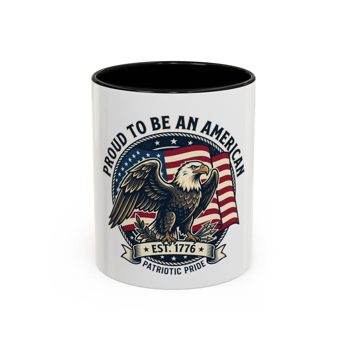 Proud To Be An American Mug — Patriotic Eagle Coffee Cup (11/15oz)