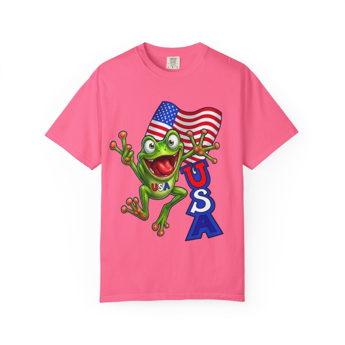 USA Frog T-Shirt – Patriotic American Flag Graphic Tee