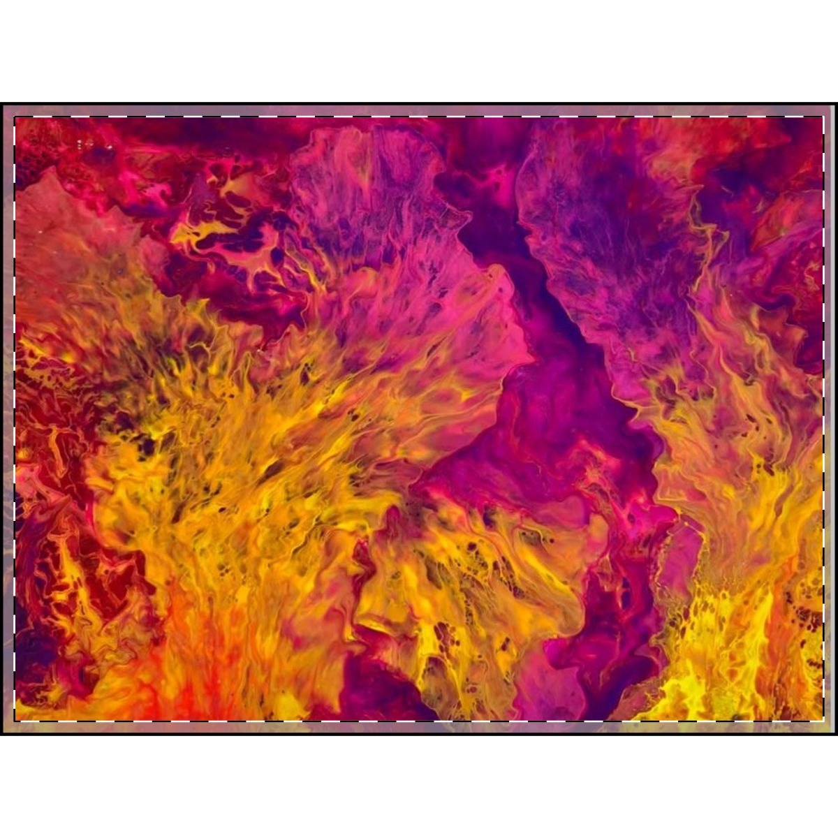 Velveteen Plush Blanket — Vibrant Abstract Flame Swirl Plush Throw