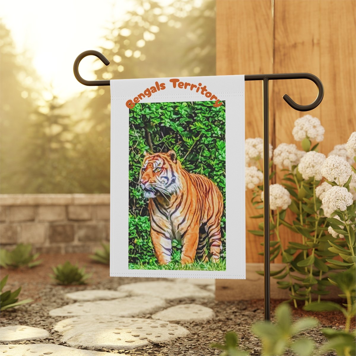 Bengals Territory Garden Flag – Tiger Decorative Yard Banner