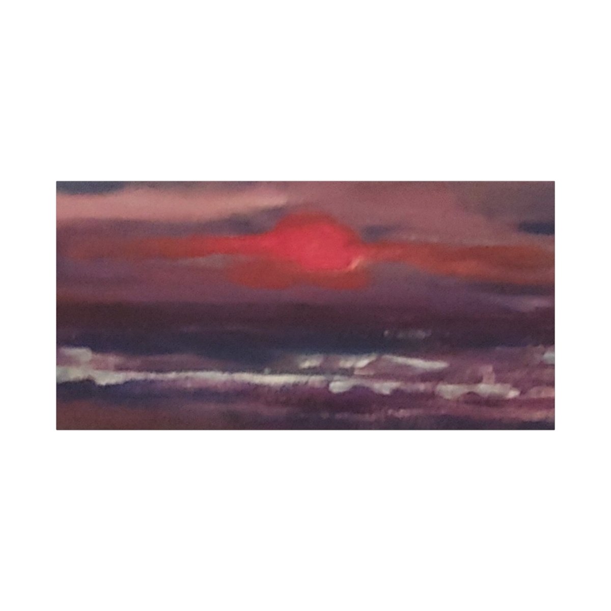 Sunset Seascape Matte Canvas - Stretched 1.25" Coastal Wall Art