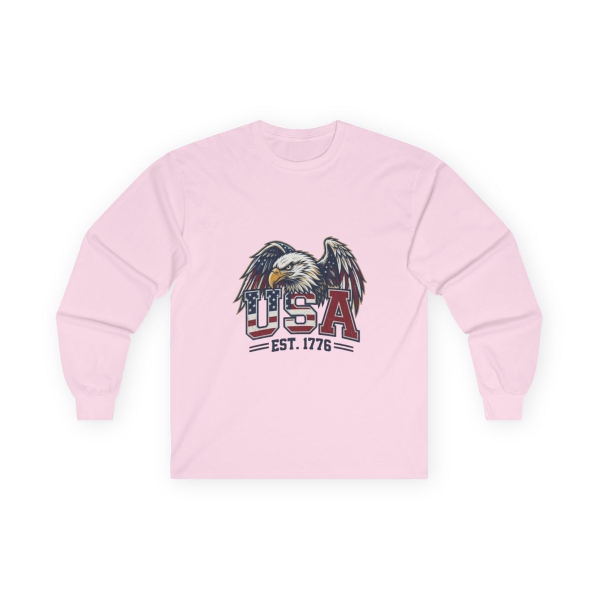 USA Eagle Long Sleeve Tee — Patriotic EST. 1776 Shirt