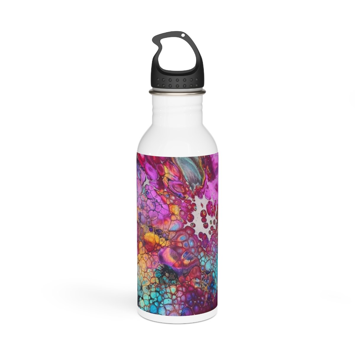 Colorful Abstract Bubble Art Stainless Steel Water Bottle