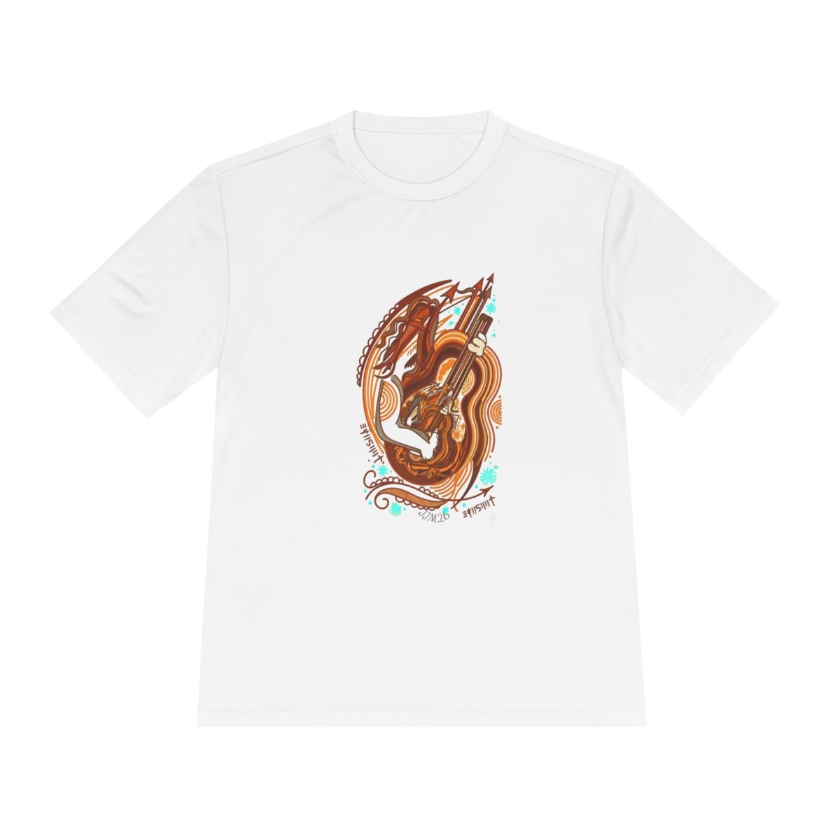 Guitar Serenity Tee — Abstract Acoustic Guitar Art Shirt