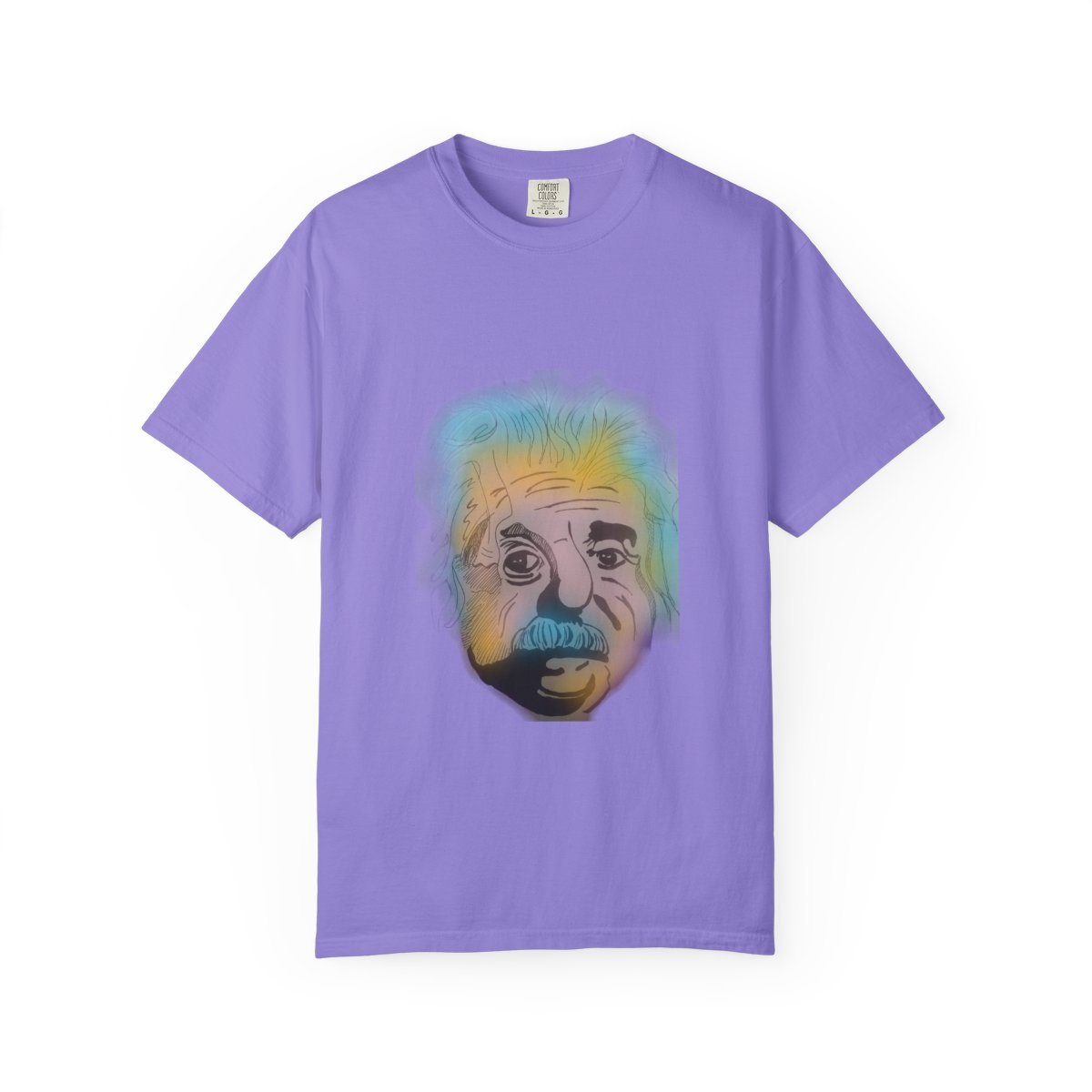 Einstein Portrait T-Shirt — Colorful Pop Art Science Tee