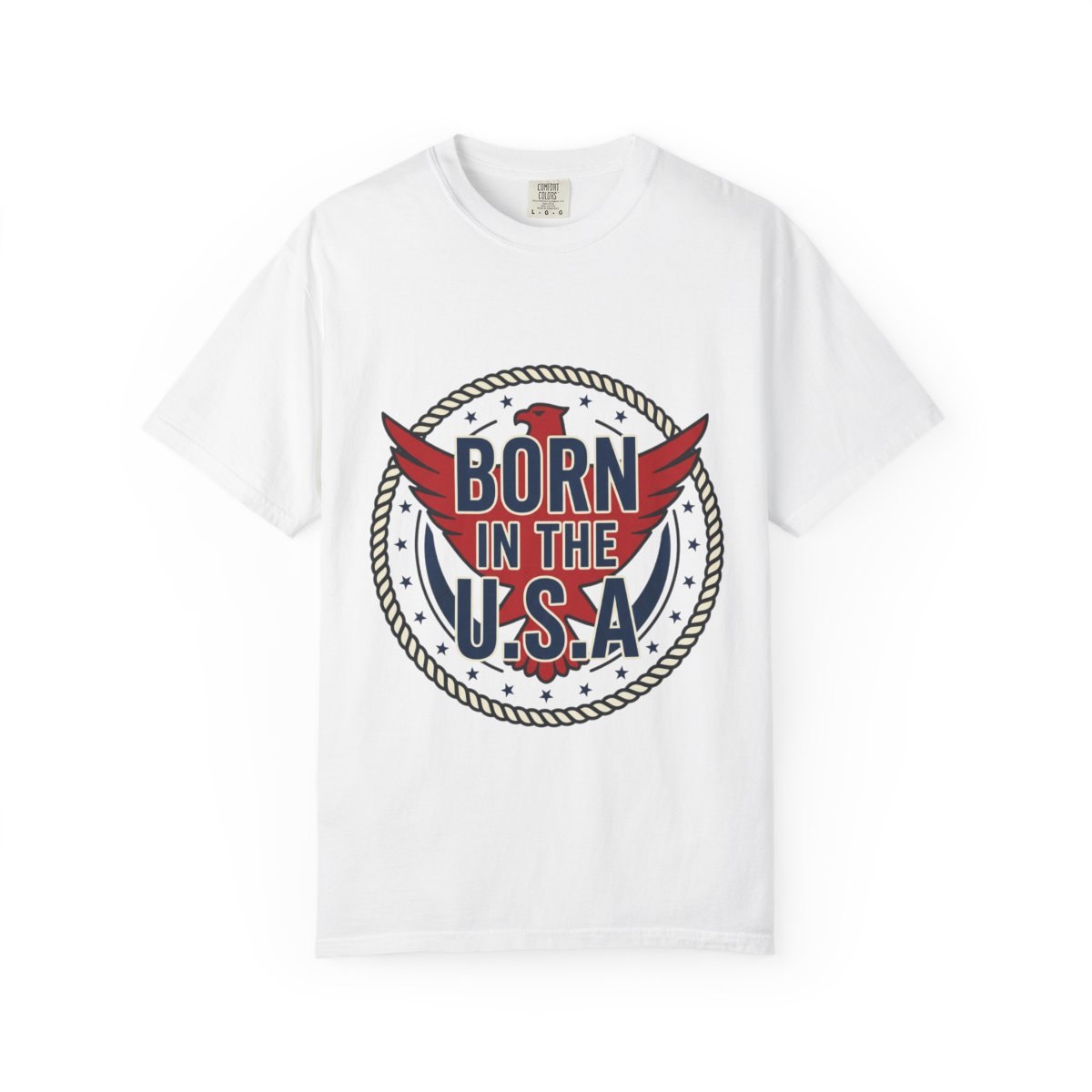 Born in the U.S.A. Patriotic T-Shirt — American Eagle Independence Day Tee