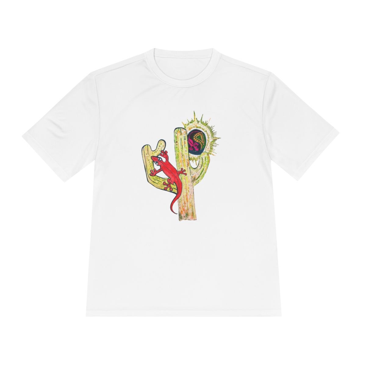 Desert Lizard Cactus Tee — Southwestern Gecko Graphic Shirt