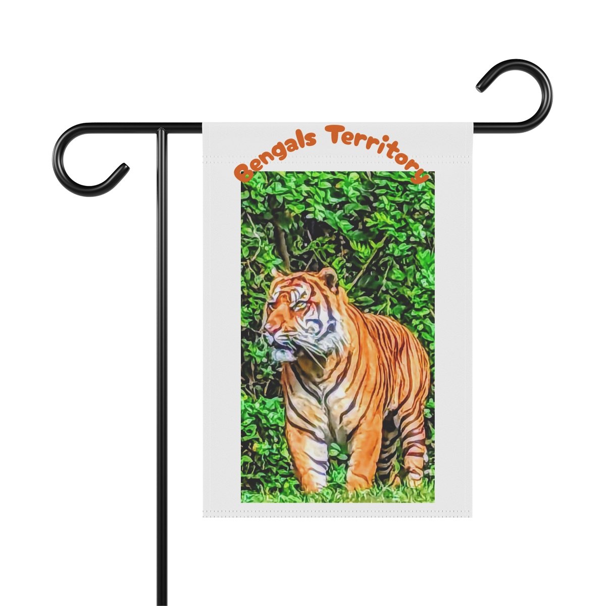 Garden Flag — 'Bengals Territory' Tiger Garden Banner