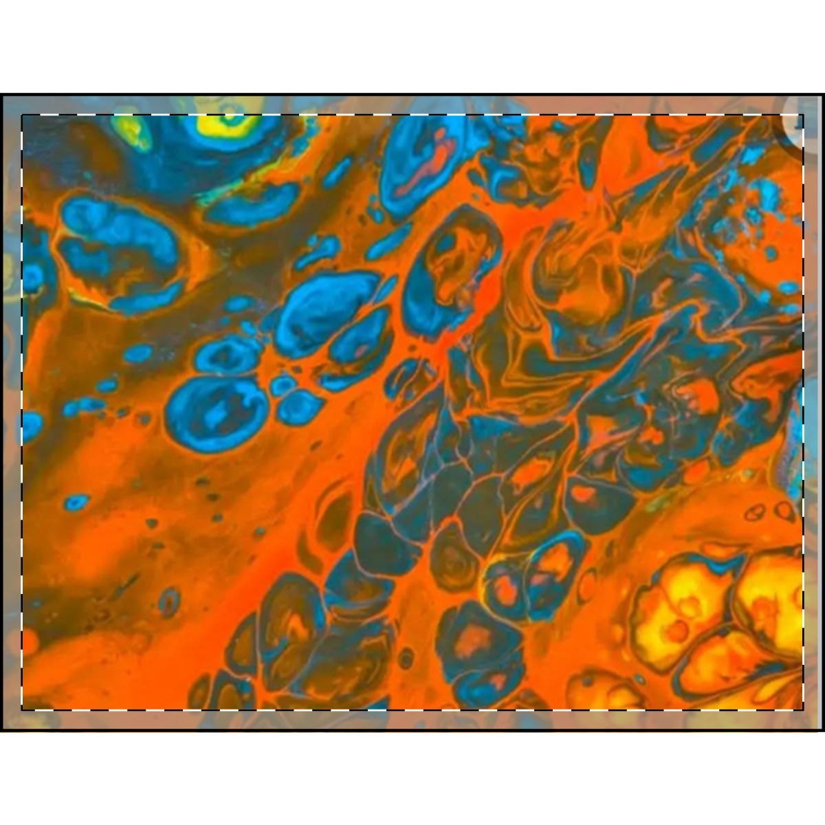 Abstract Orange &amp; Blue Velveteen Plush Blanket — Soft Artistic Throw for Living Room, Dorm, Gifts