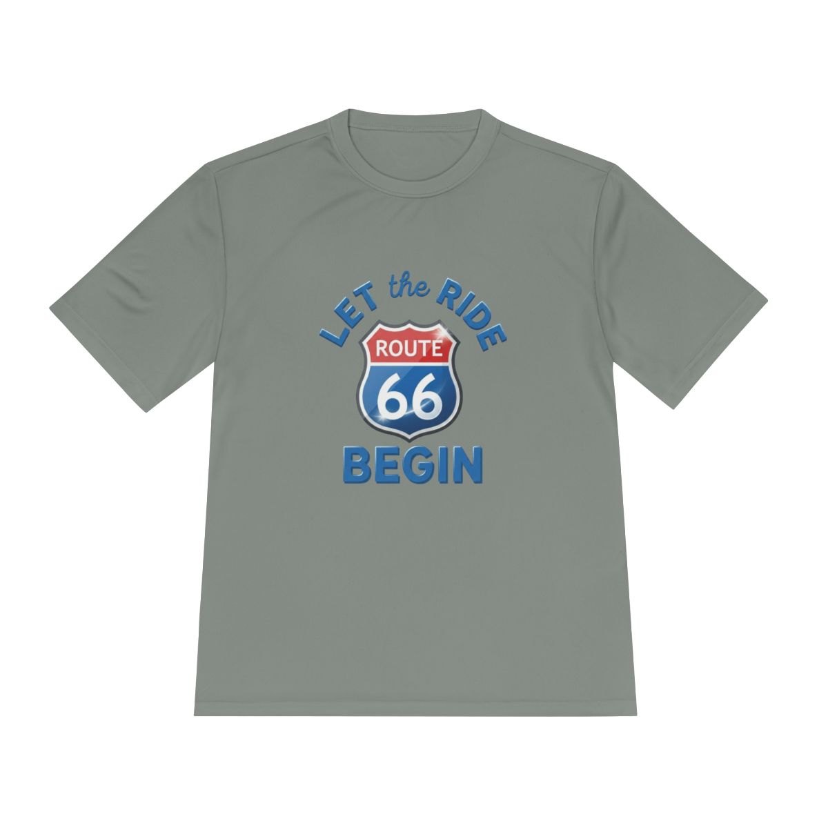 Route 66 'Let the Ride Begin' Moisture-Wicking Tee