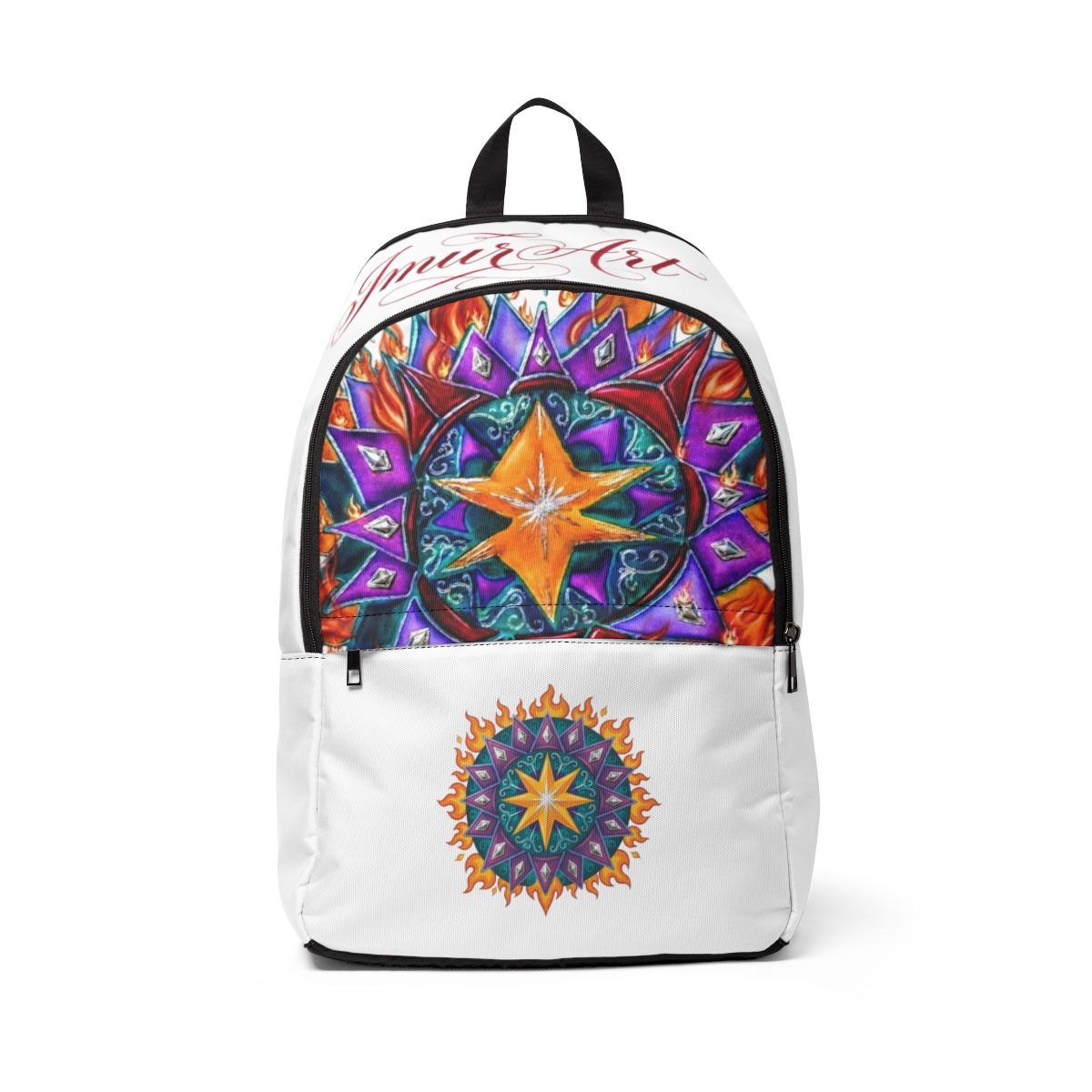 Mandala Star Backpack — Colorful Boho Travel &amp; School Bag