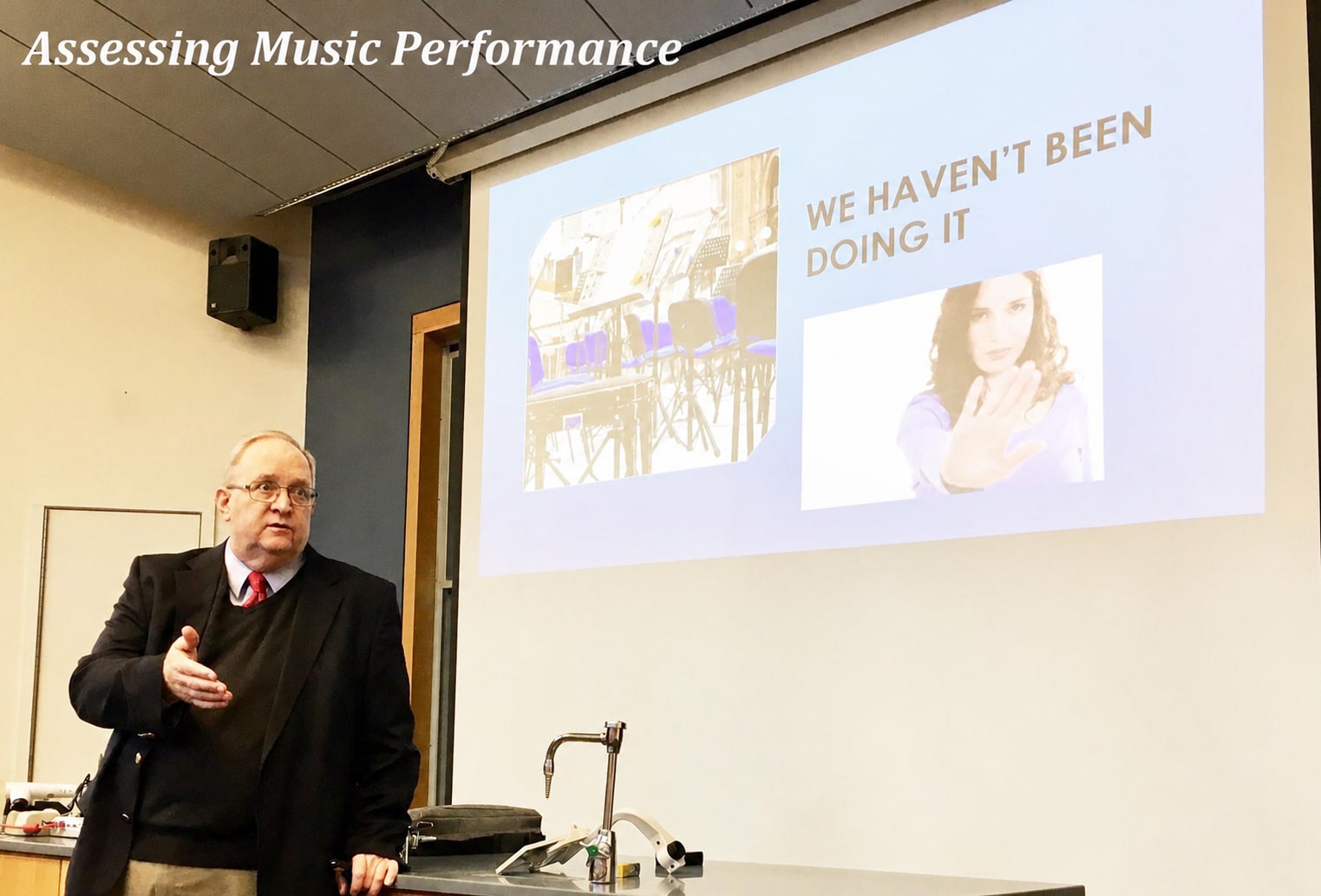 Kevin McNulty presenting Assessing Music Performance
