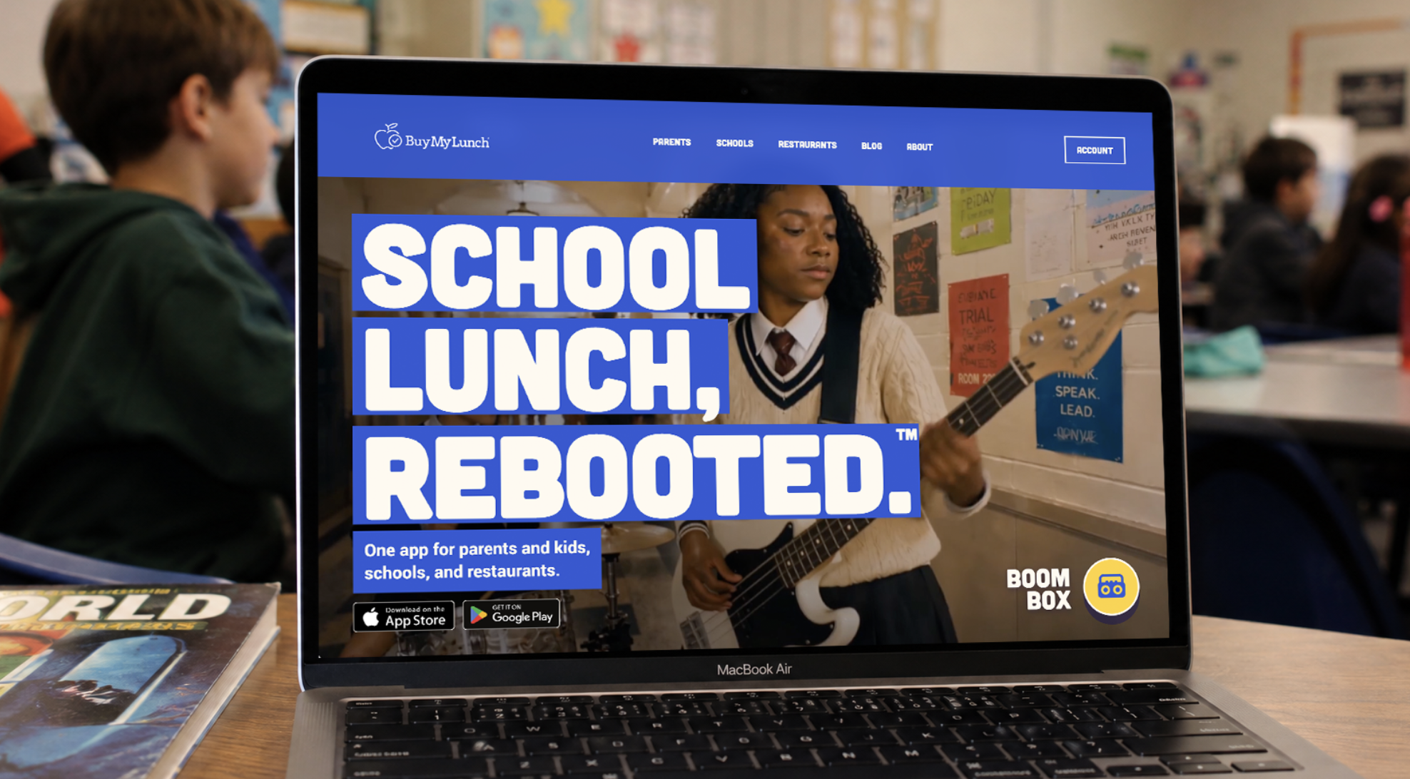 Buy My Lunch laptop site preview
