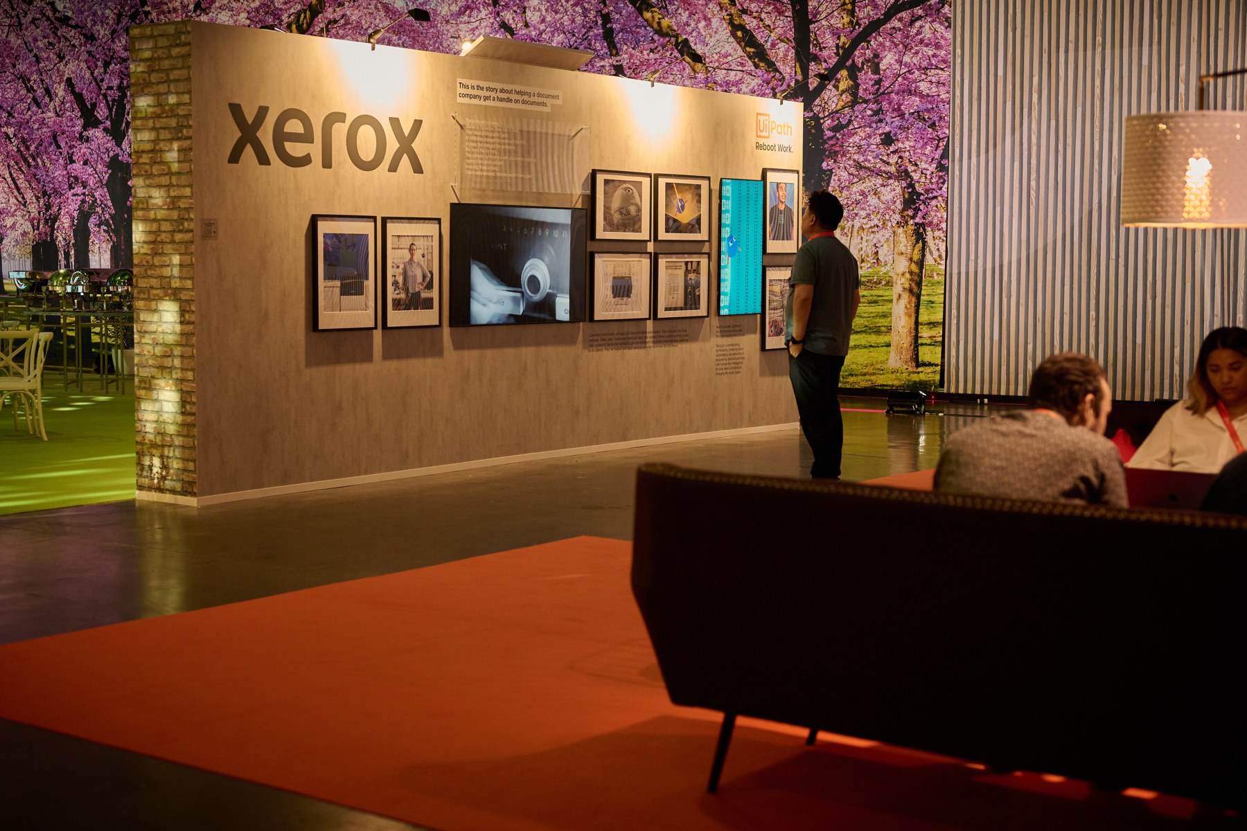 UiPath Xerox installation at the event
