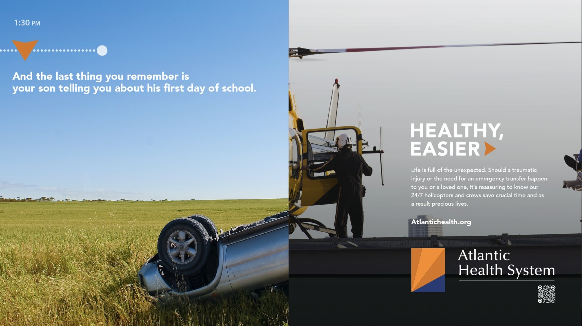 Healthy, Easier print spread — 24/7 emergency helicopter crews