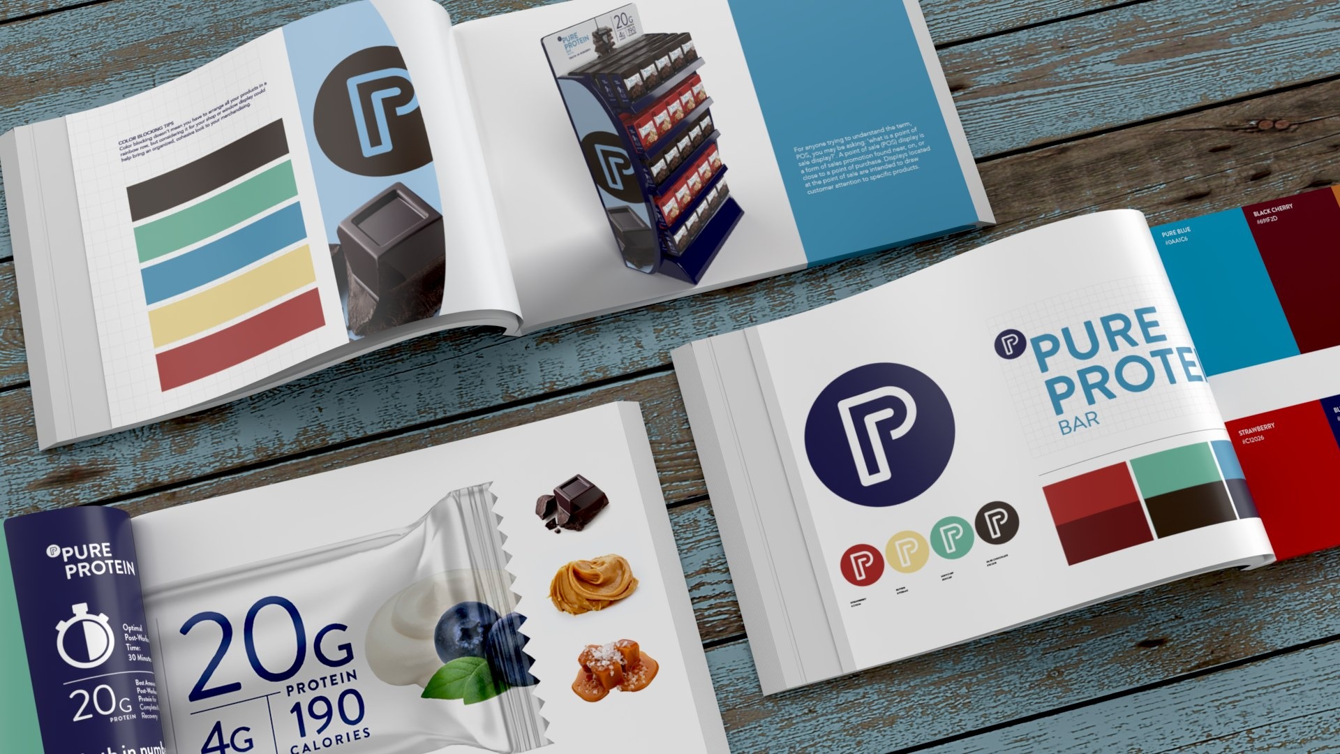 Pure Protein brand guidelines and packaging system