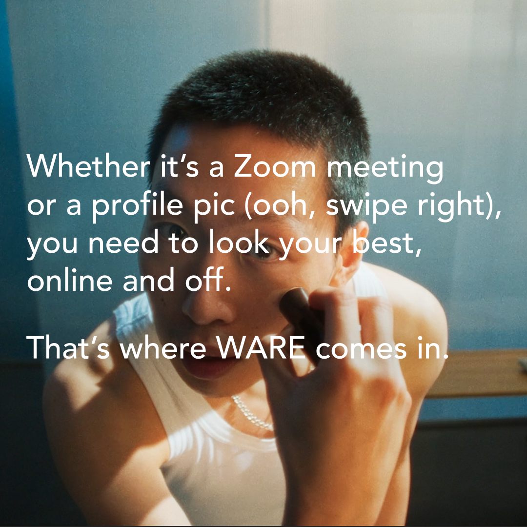 WARE social post about Zoom meetings and profile pictures