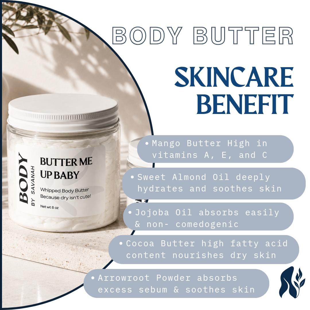Body Butter For Dry Skin Moisturizer Cream With Mango Butter Natural Lotion Skincare Gift Idea For Mom Spa Gift For Friend Holiday Gift, product view 4