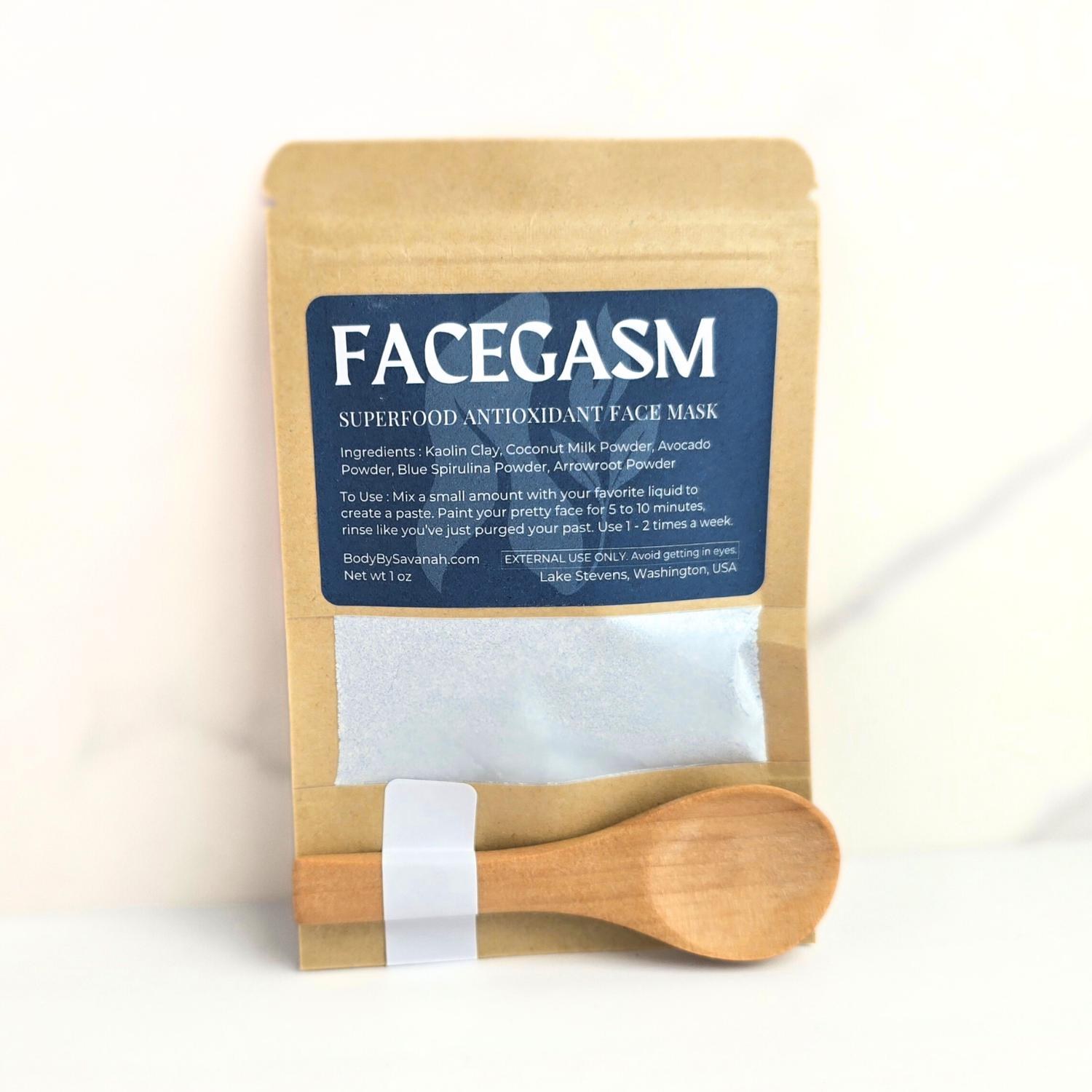 Clay Face Mask Natural Facial Skin Mask Hydrating Mask Dry Skin Spa Gift for Her Natural Skincare Gift Idea Mom Stocking Stuffer Holiday, product view 4
