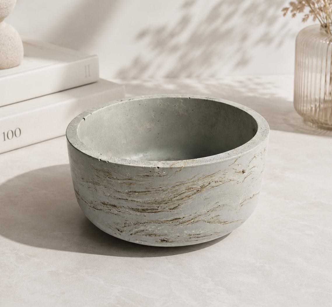 Concrete Soap Dish Organizer Gift For Bathroom Accessory Set With Bowl And Catchall Tray Housewarming Gift Idea Mom Spa Gift Decor For Wife, product view 14