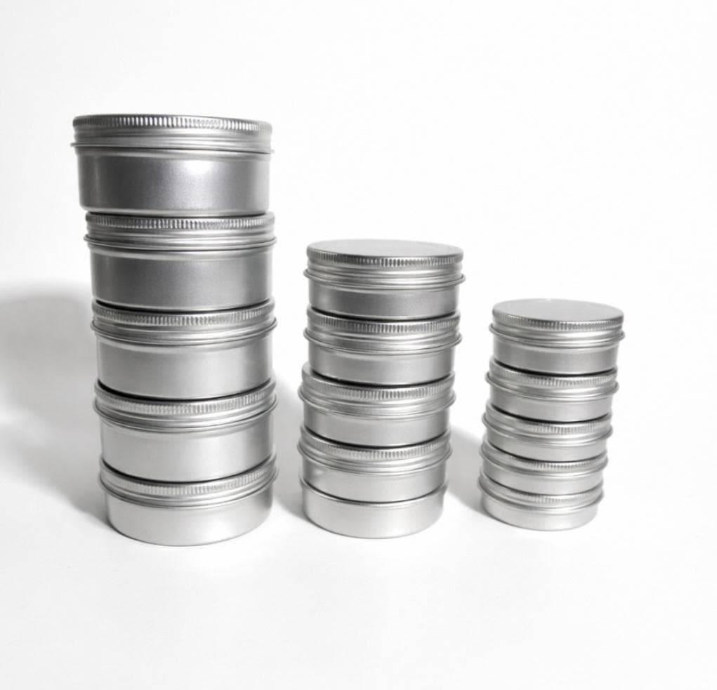 Empty Aluminum Can For Skincare Metal Tin Container For Lotion Bar Packaging Round Tin Refillable Packaging Bulk Wholesale Skincare Product, product view 7