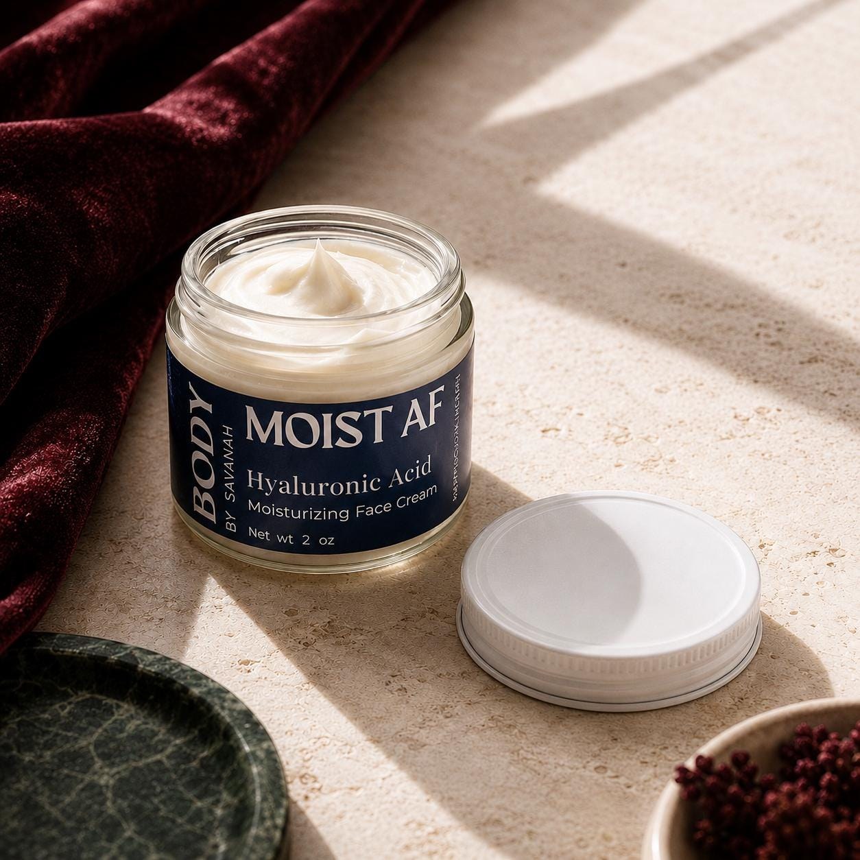 Face Moisturizer With Hyaluronic Acid Cream For Dry Skin Moisturizer Gift For Mature Skin Care Gift Idea For Mom Spa Gift Idea For Friend