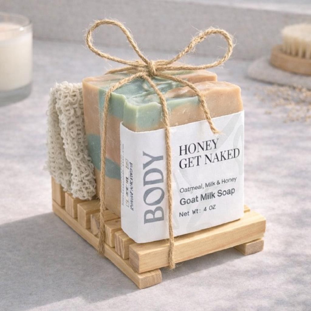Goat Milk Soap Bar With Oatmeal Soap For Dry Skin Soap For Skin Care Gift For Sensitive Skin Honey Soap Shea Butter Soap Cleanser Bar Soap, product view 2