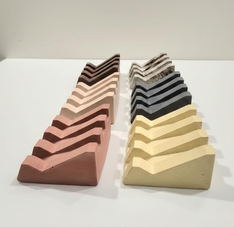 Housewarming Gift Idea New Home Bathroom Holder Drainage Concrete Soap Dish Kitchen Sponge Tray Handmade Cement Modern Minimalist Countertop, product view 7