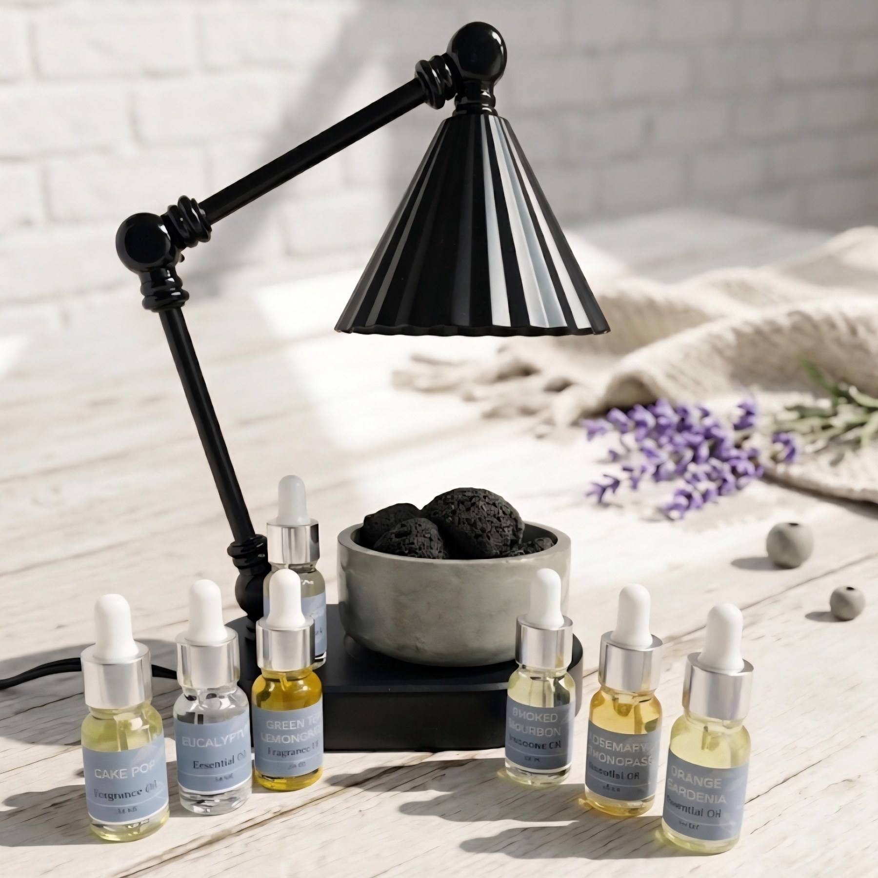 Lava Rock Aroma Stone Diffuser With Fragrance Oil Air Freshener Aromatherapy Stone Gift For New Home Owner Gift Idea Realtor Closing Gift, product view 17
