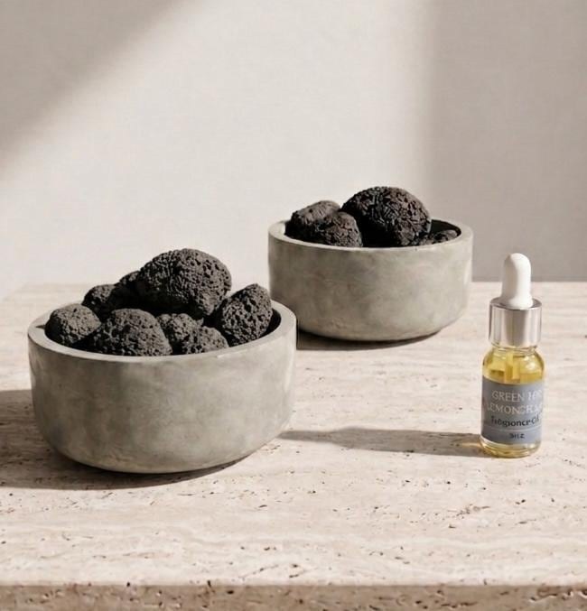 Lava Rock Aroma Stone Diffuser With Fragrance Oil Air Freshener Aromatherapy Stone Gift For New Home Owner Gift Idea Realtor Closing Gift, product view 20
