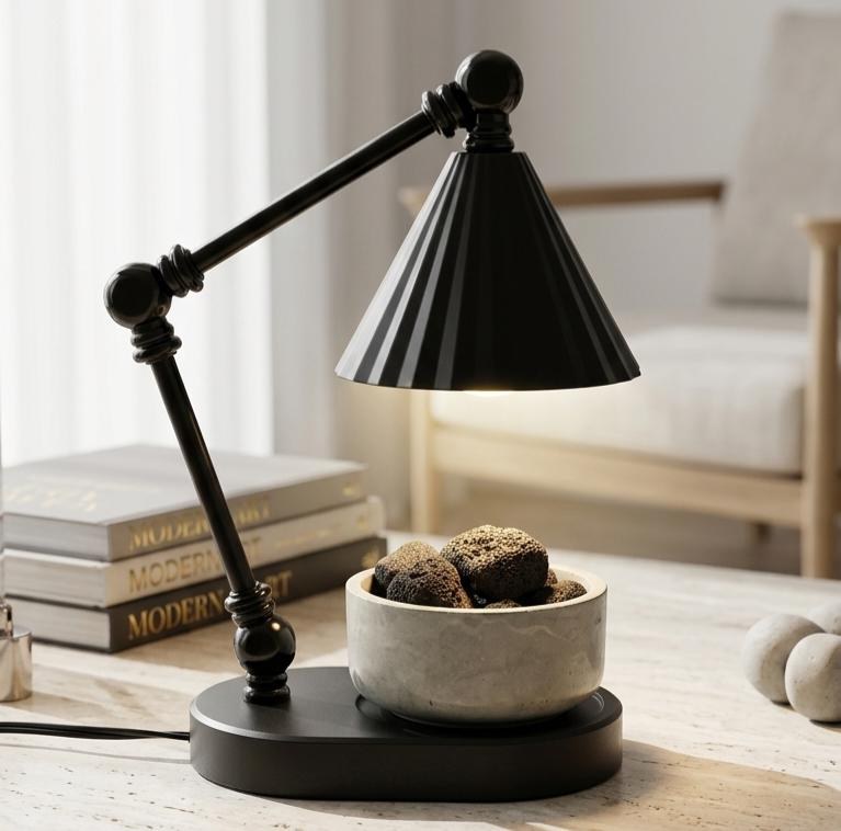 Lava Stone Diffuser Set With Essential Oil Air Freshener Fragrance Oil Aromatherapy Lava Rock Gift For Housewarming Gift Idea Realtor Gift, product view 13