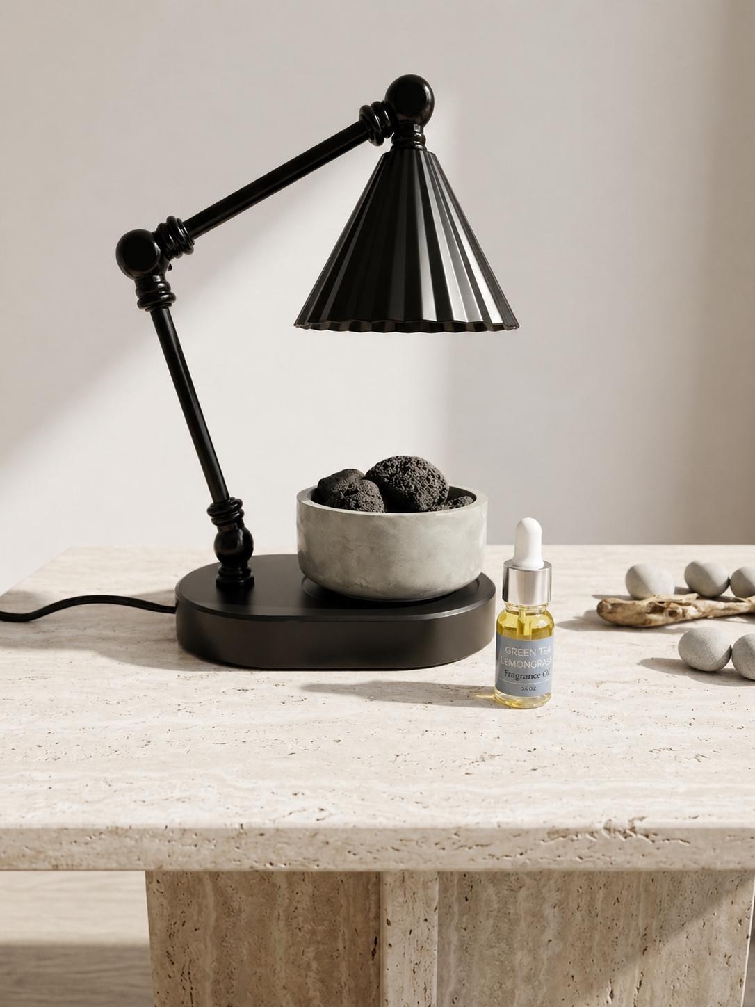 Massage Therapist Gift Spa Room Essential Oil Holder Set Lava Stone Diffuser Bowl Concrete Natural Home Fragrance Wellness Center Gift, product view 18