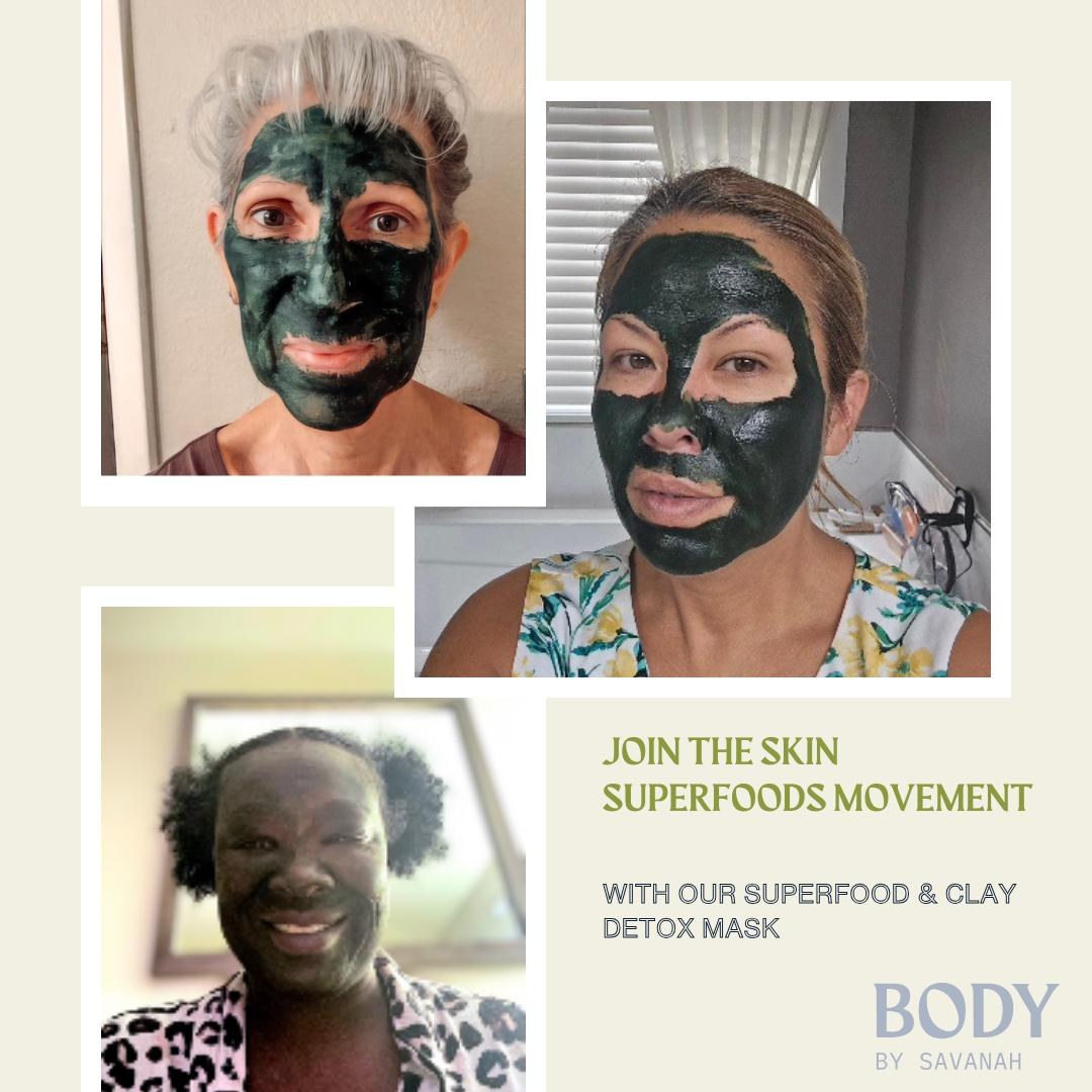 Natural Clay Face Mask For Glowing Skin Mask Superfood Facial Mask Hydrating Mask for Dry Skin Spa Gift Set for Her Skincare Gift Idea Mom, product view 9