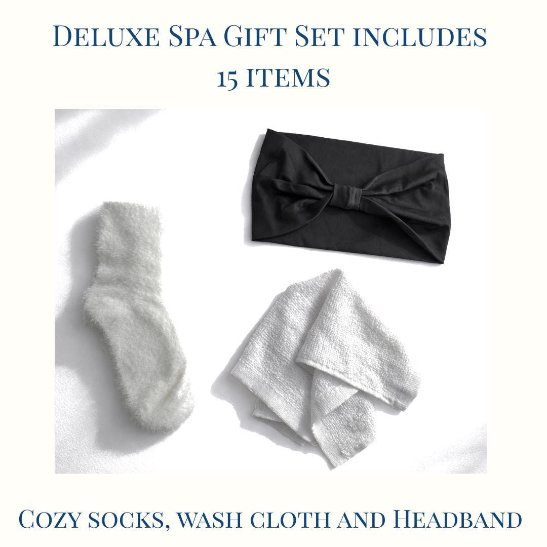 Natural Skincare Gift Set for Dry Skin Care Spa Gift Moisturizing Face Care Mature Skincare Handmade Self Care Gift for Women, product view 8