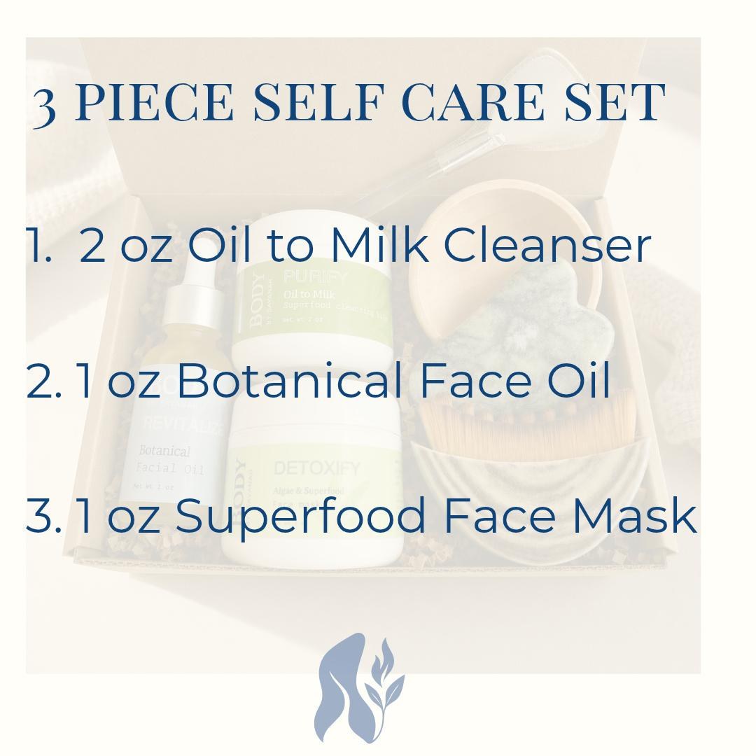 Organic Skincare Set Birthday Gift Woman Spa Facial Kit Natural Beauty Care Package Self Care Routine Essentials Gua Sha Tool Included, product view 6