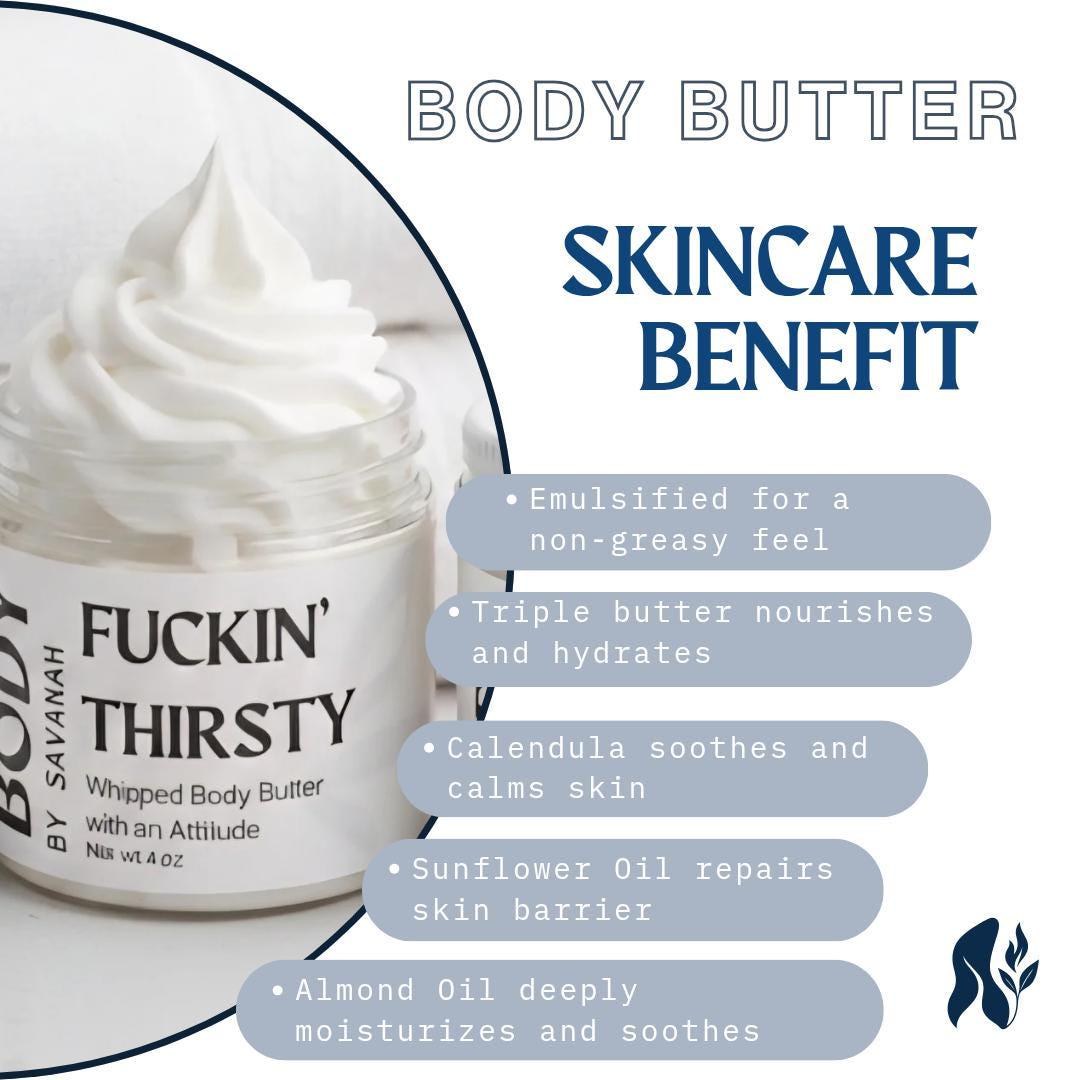 Shea Body Butter Natural Moisturizer Cream Emulsified Artisan Formula Mango Skin Lotion Organic Plant Balm Whipped Beauty Product Handmade, product view 6