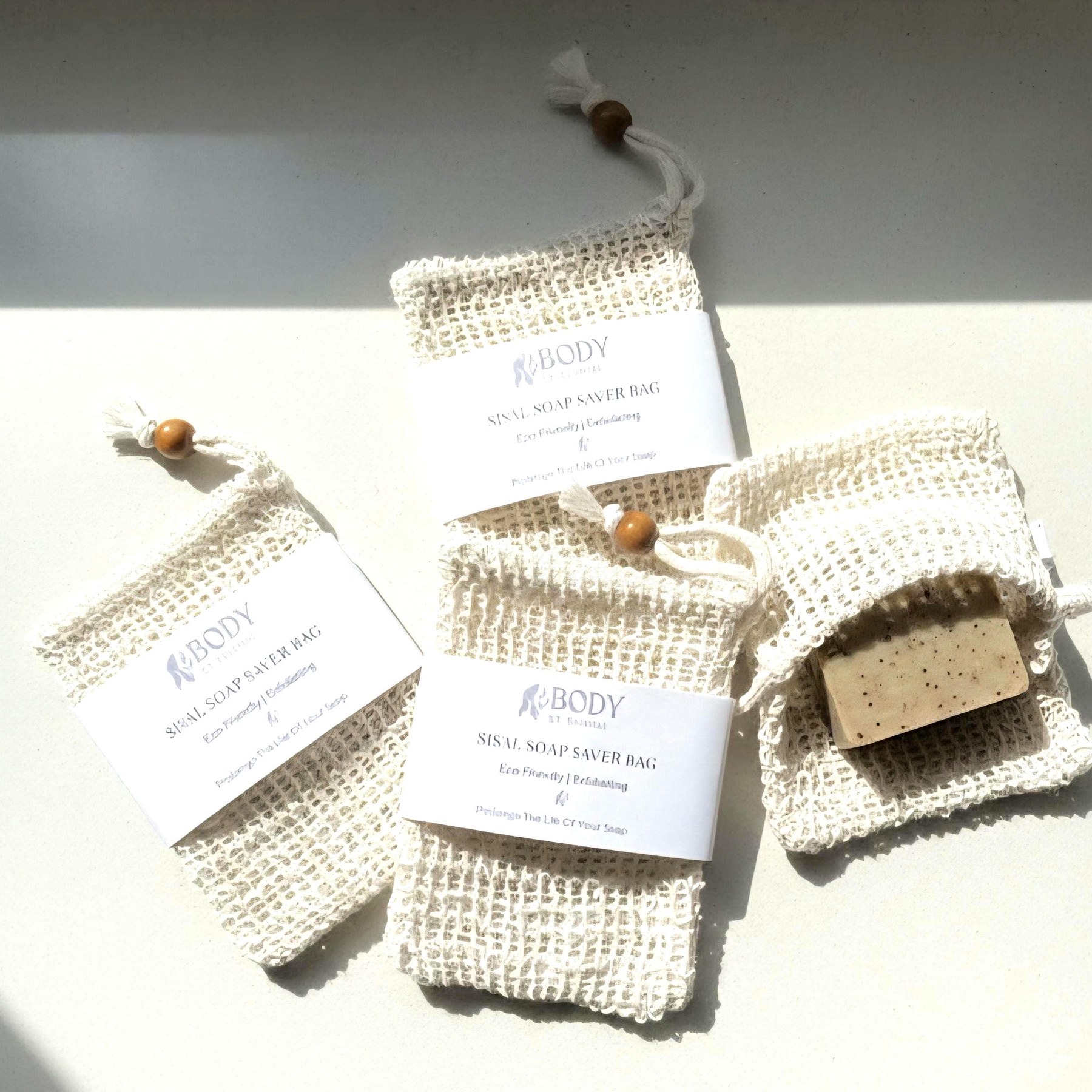 Sisal Soap Saver Bag Eco Friendly Soap Saver Pouch Exfoliating Soap Bag Natural Bathroom Accessory Zero Waste Bath Accessory