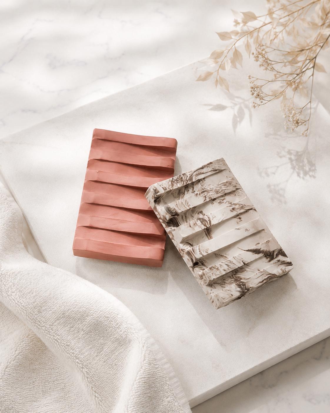 Soap Draining Dish Concrete Soap Holder Self Drain Tray For Sponge Holder Housewarming Gift Cement Soap Dish Water Drain Self Draining, product view 19