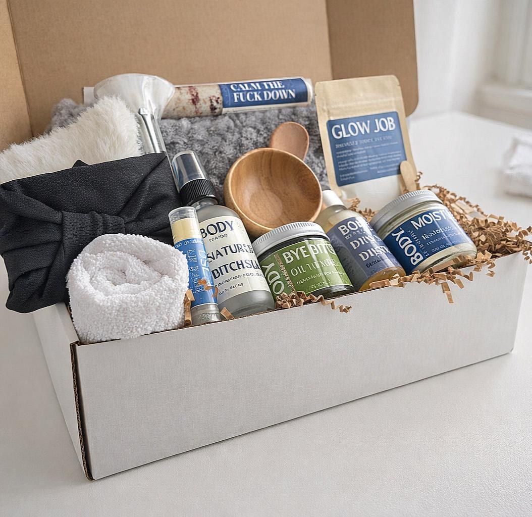 Spa Gift Set Skincare Box Sister Birthday Pamper Kit Woman Self Care Essentials Botanical Beauty Bundle Facial Collection Hyaluronic Acid, product view 2