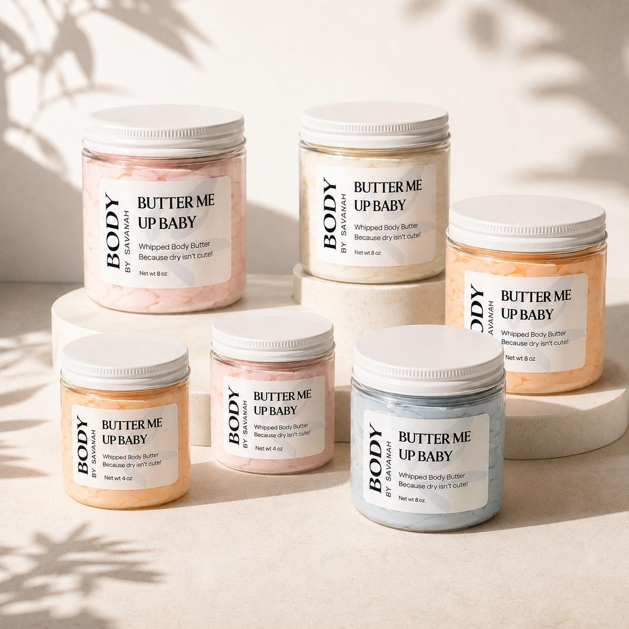 Whipped Body Butter Mango Skin Cream Natural Organic Beauty Product Spa Gift Set Holiday Pampering Kit Woman Skincare Item Mom Birthday, product view 2