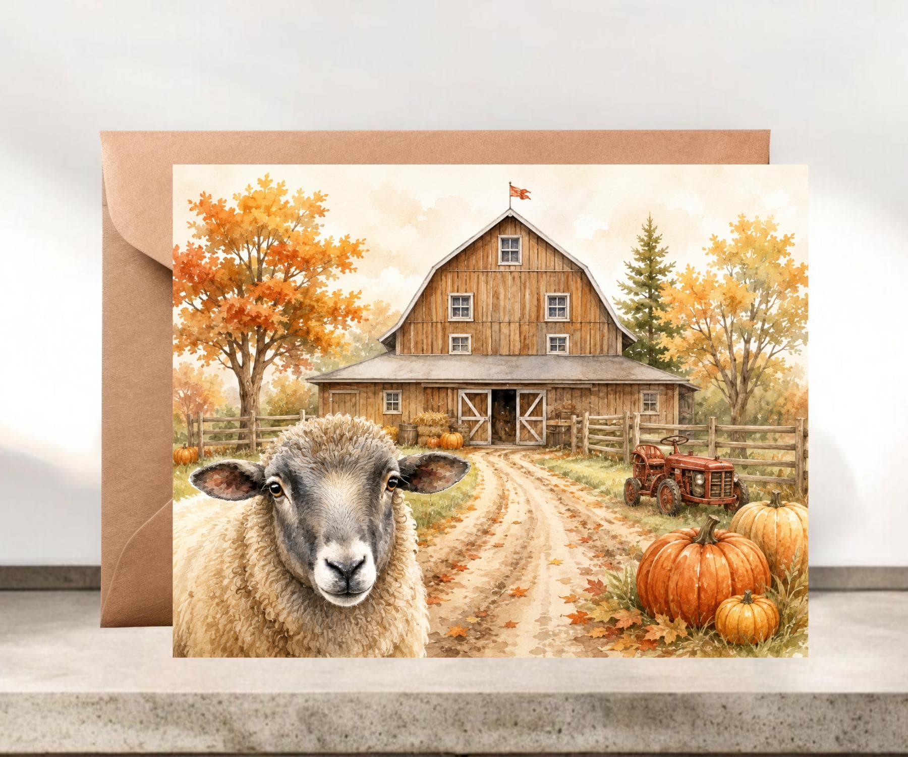 Wayward Sheep Blank Notecards, Sheep Stationery #050